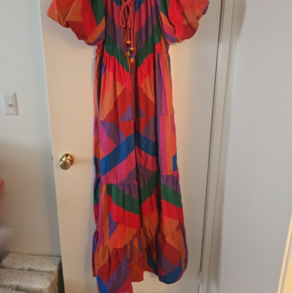 Farm Rio Amanda Stripes Maxidress - Picture 9 of 11